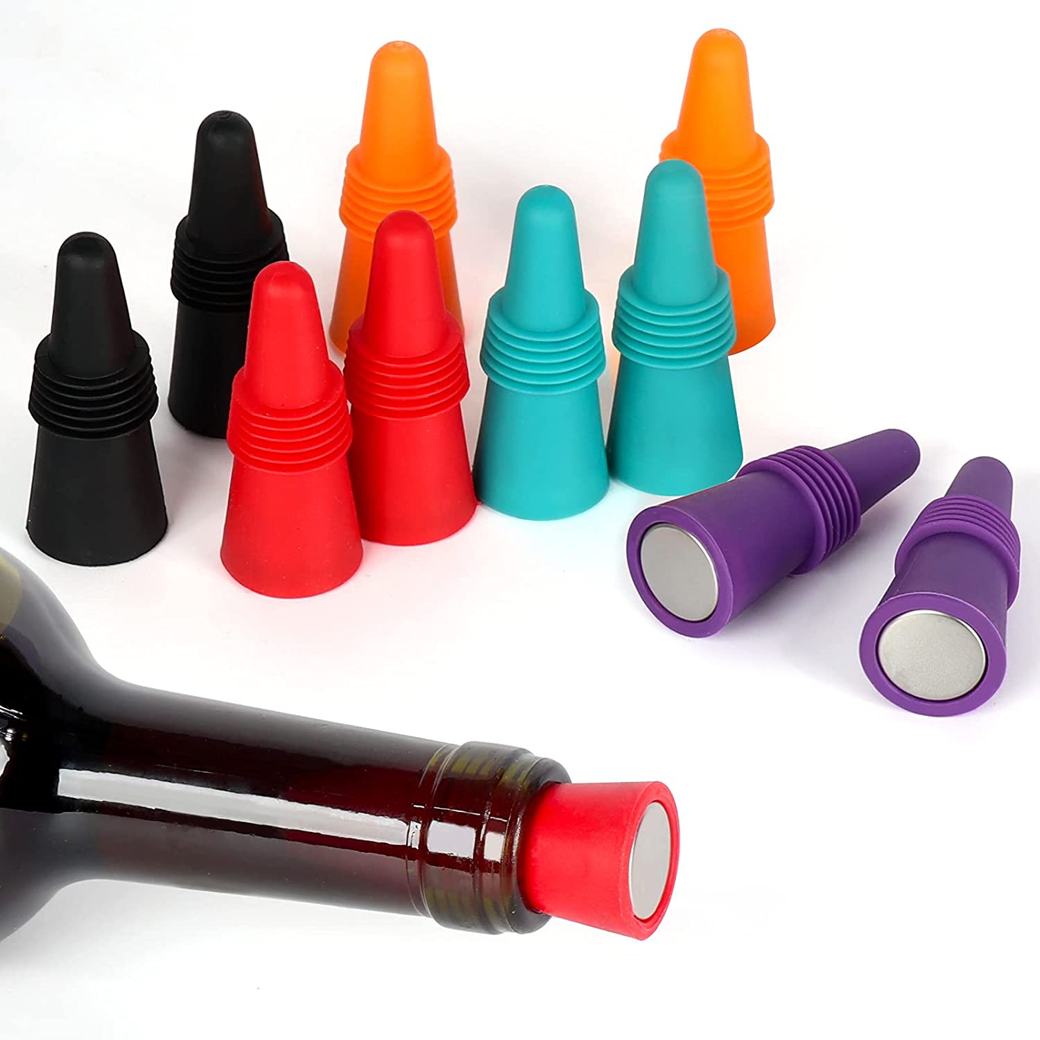 Custom Reusable Silicone Wine Stopper Cap